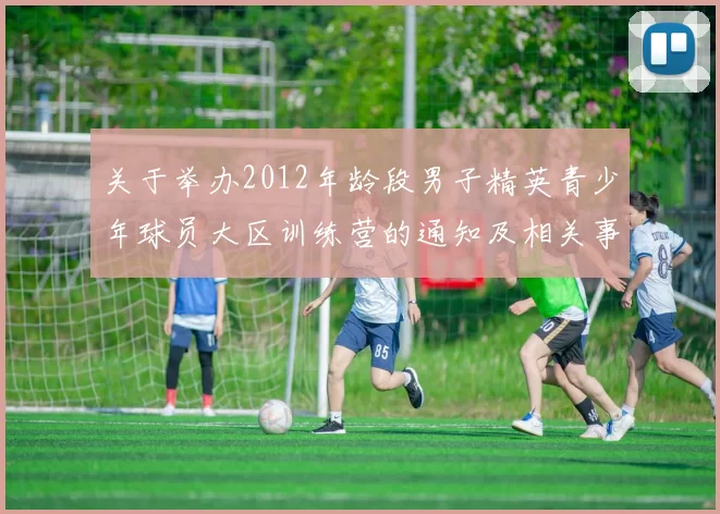 关于举办2012年龄段男子精英青少年球员大区训练营的通知及相关事项说明