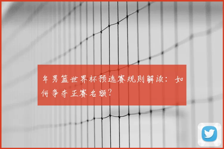 年男篮世界杯预选赛规则解读:如何争夺正赛名额?