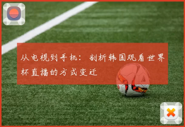 从电视到手机:剖析韩国观看世界杯直播的方式变迁
